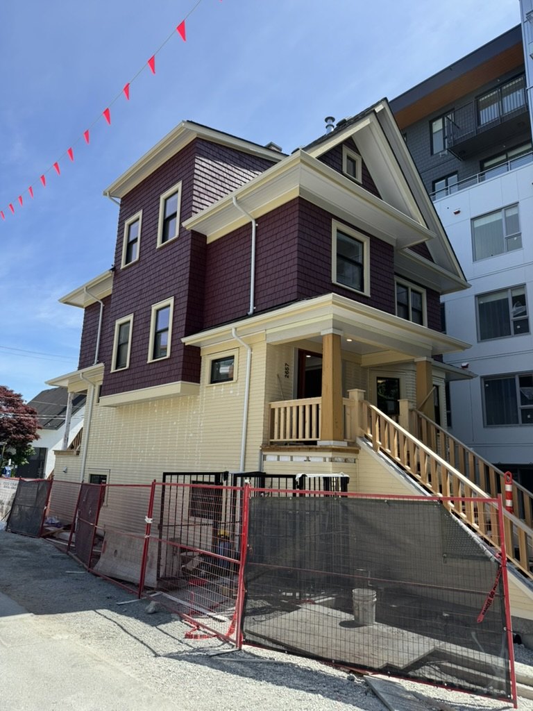 Finished gutter installation on a heritage-style home