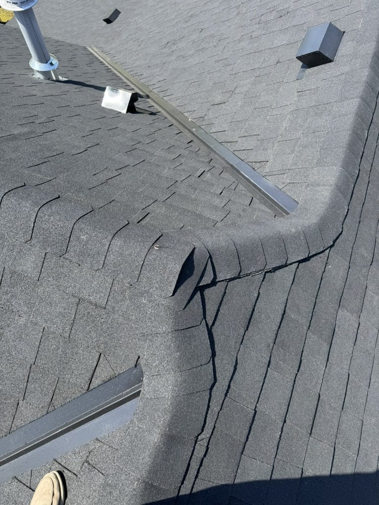 Finished roof valley detail by Westpoint Exteriors