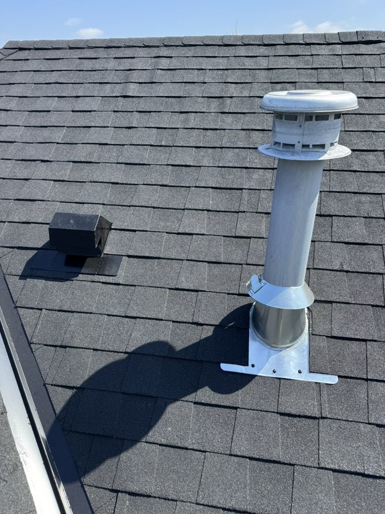 Roof vent flashing detail